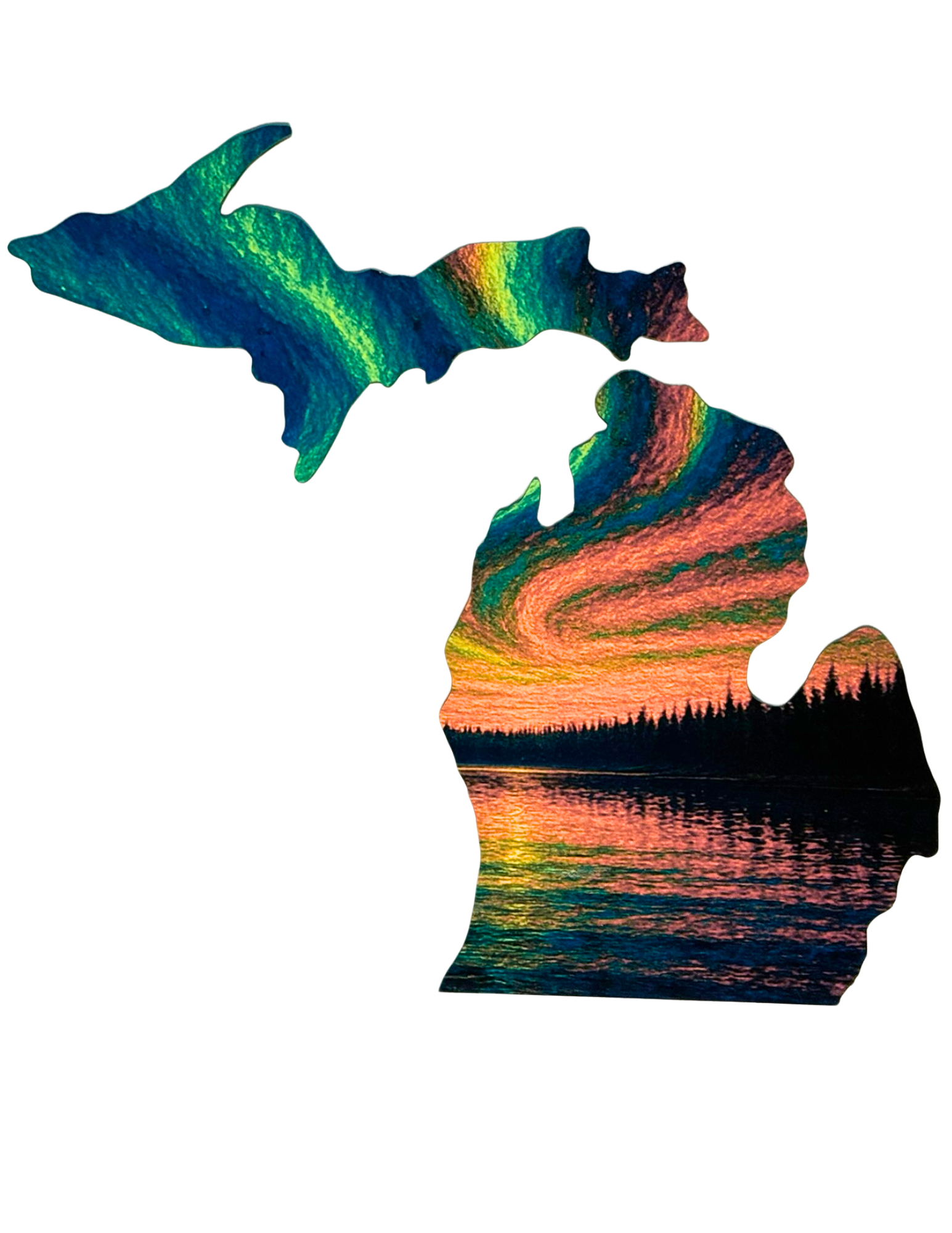 Michigan Proud Gifts - Vente Puzzle – adulte - Puzzle en forme du Michigan 258 pièces1