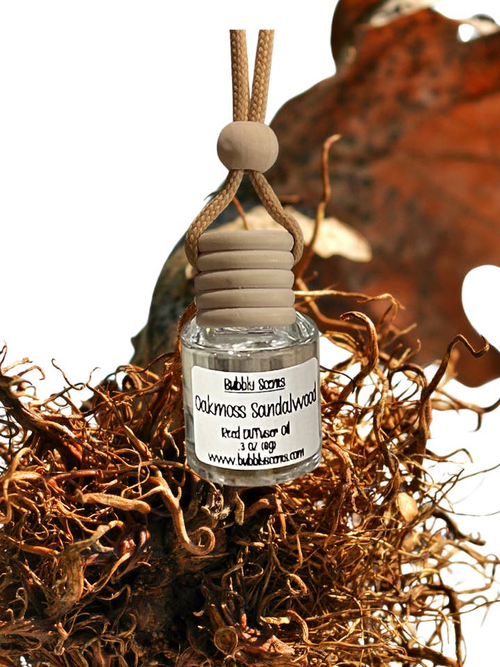 Oakmoss Sandalwood-Hanging Car Freshener-Car Freshener- for wholesale by Bubbly Scents