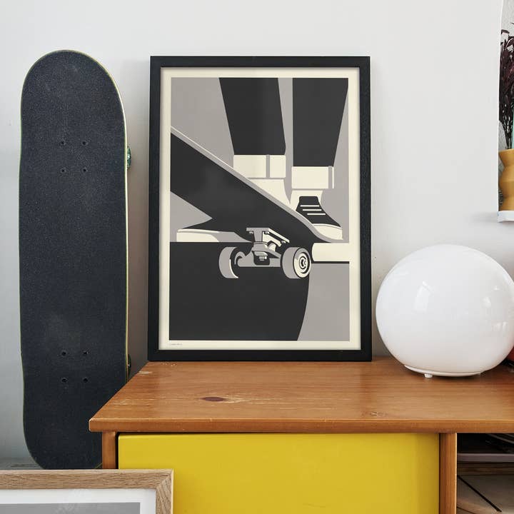 Telegramme Paper Co. – wholesale Art print – Drop in Skateboarder Print1