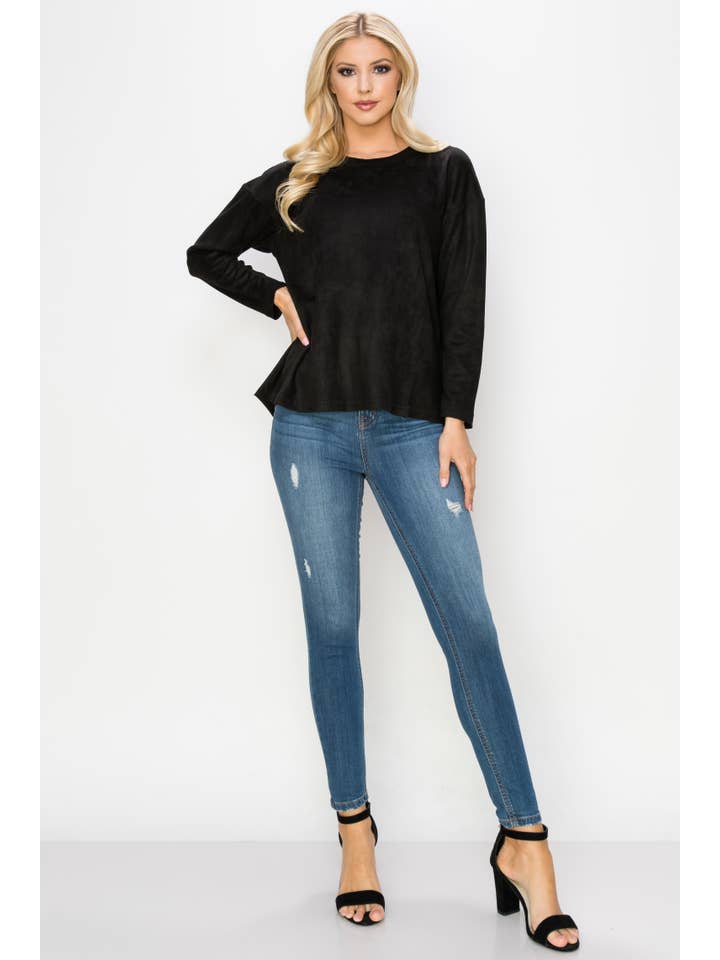 Joh Apparel - Wholesale Tunic - Women's - Adi Stretch Suede Top12