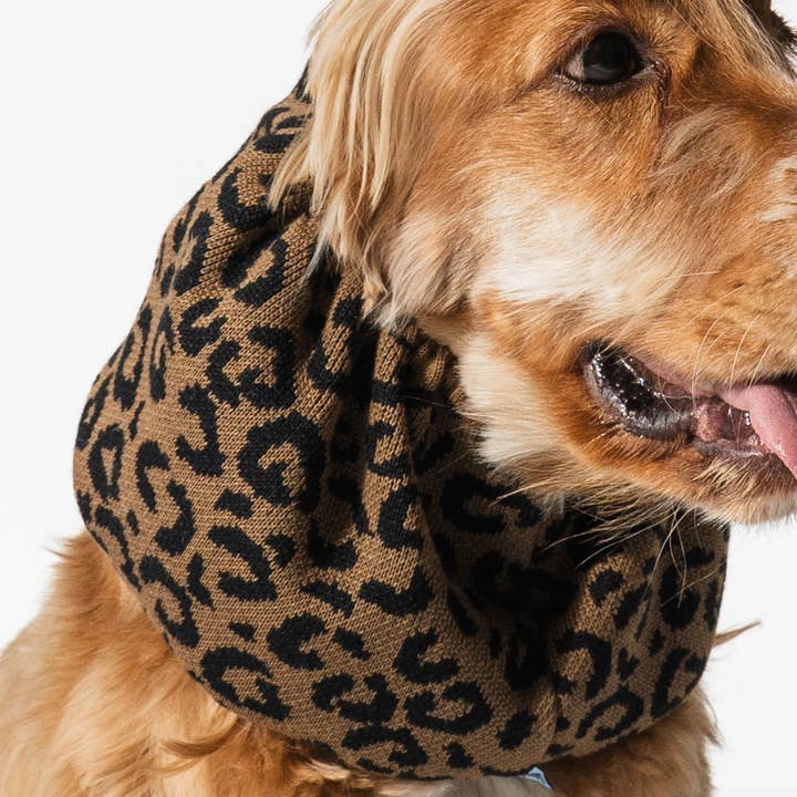 Lou and co. - Wholesale Pet Snood - Dog - Knitted Dog Snood Animal Print0