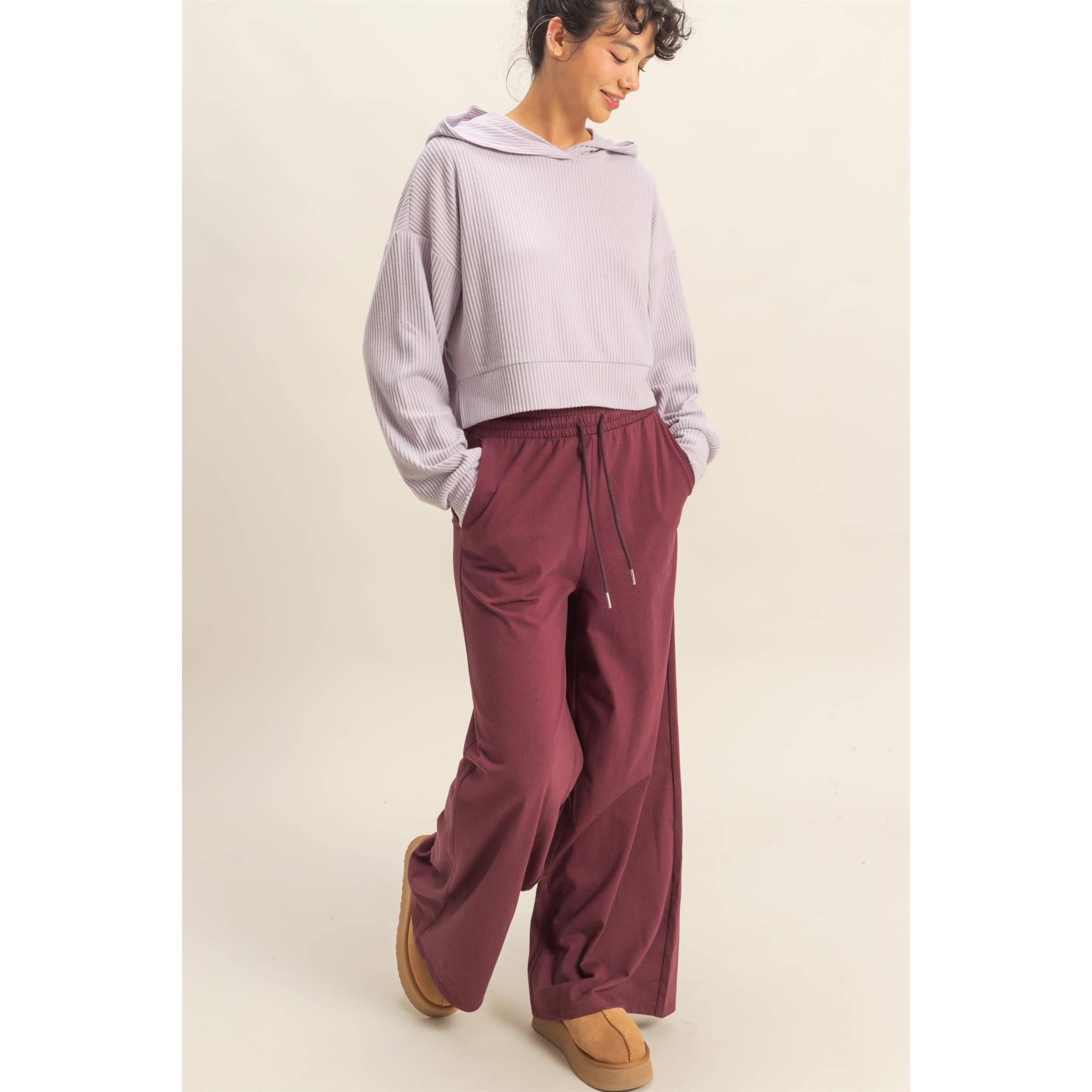 Double Zero - Vendita all'ingrosso Pantaloni sportivi/da jogging loungewear - Donna - Pantaloni larghi in cotone alla moda6