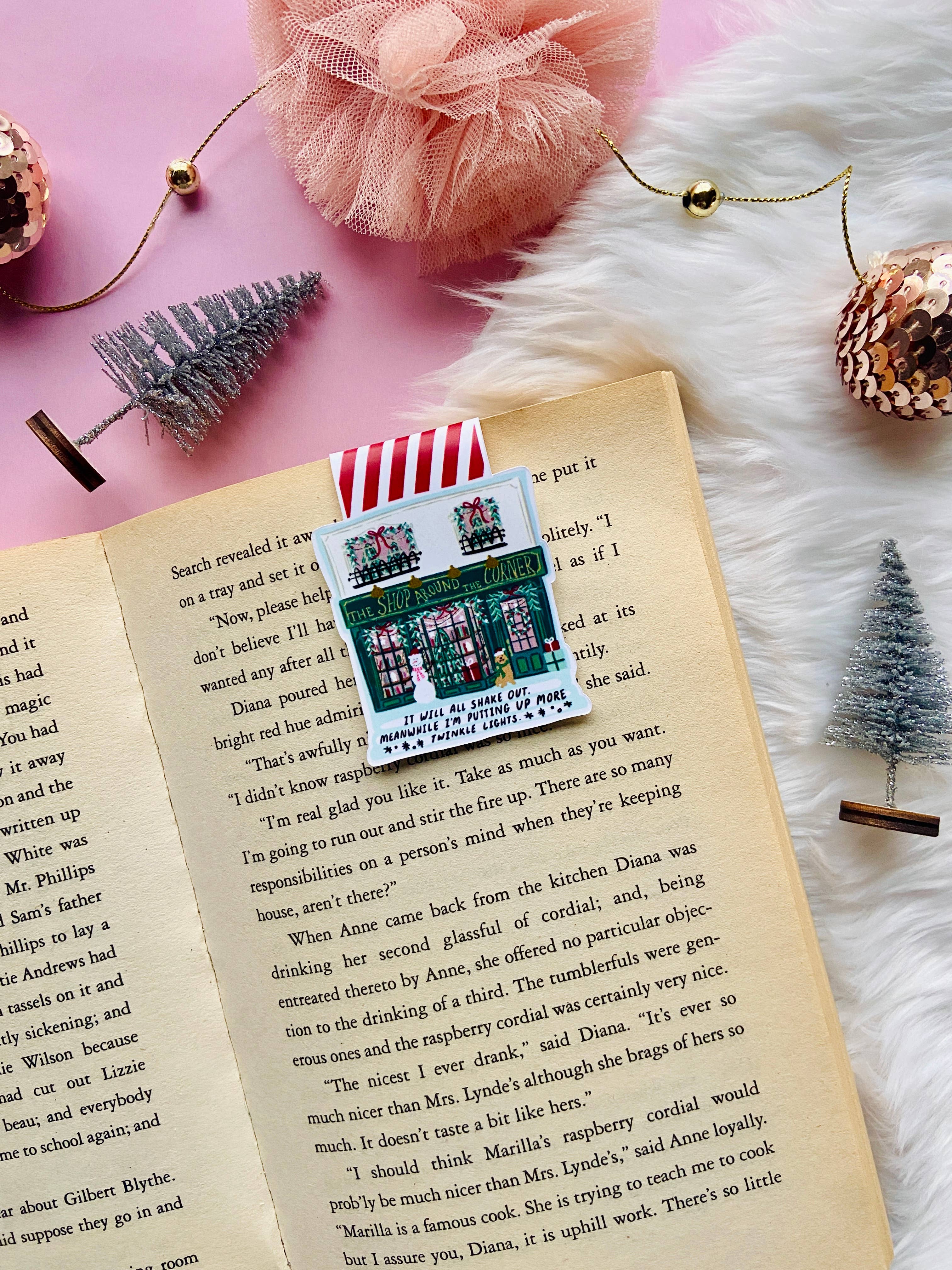 Makerie Day - Wholesale Bookmark - Christmas Shop Around the Corner Bookmark