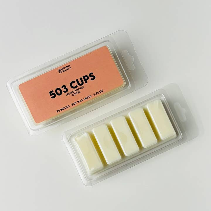 503 Cups Wax Melts - Freshly Brewed Coffee for wholesale by Charleston & Harlow Candle Co.