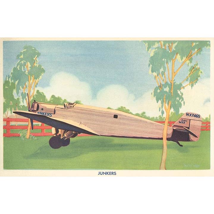 Vykort AV-254 Tidigt Junkers-flygplan för wholesale av Found Image Press