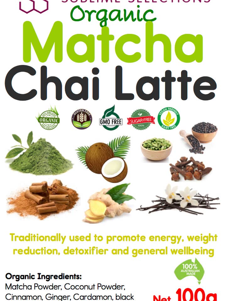 Matcha Chai Latte - Losbladig voor wholesale door Australian Tea House