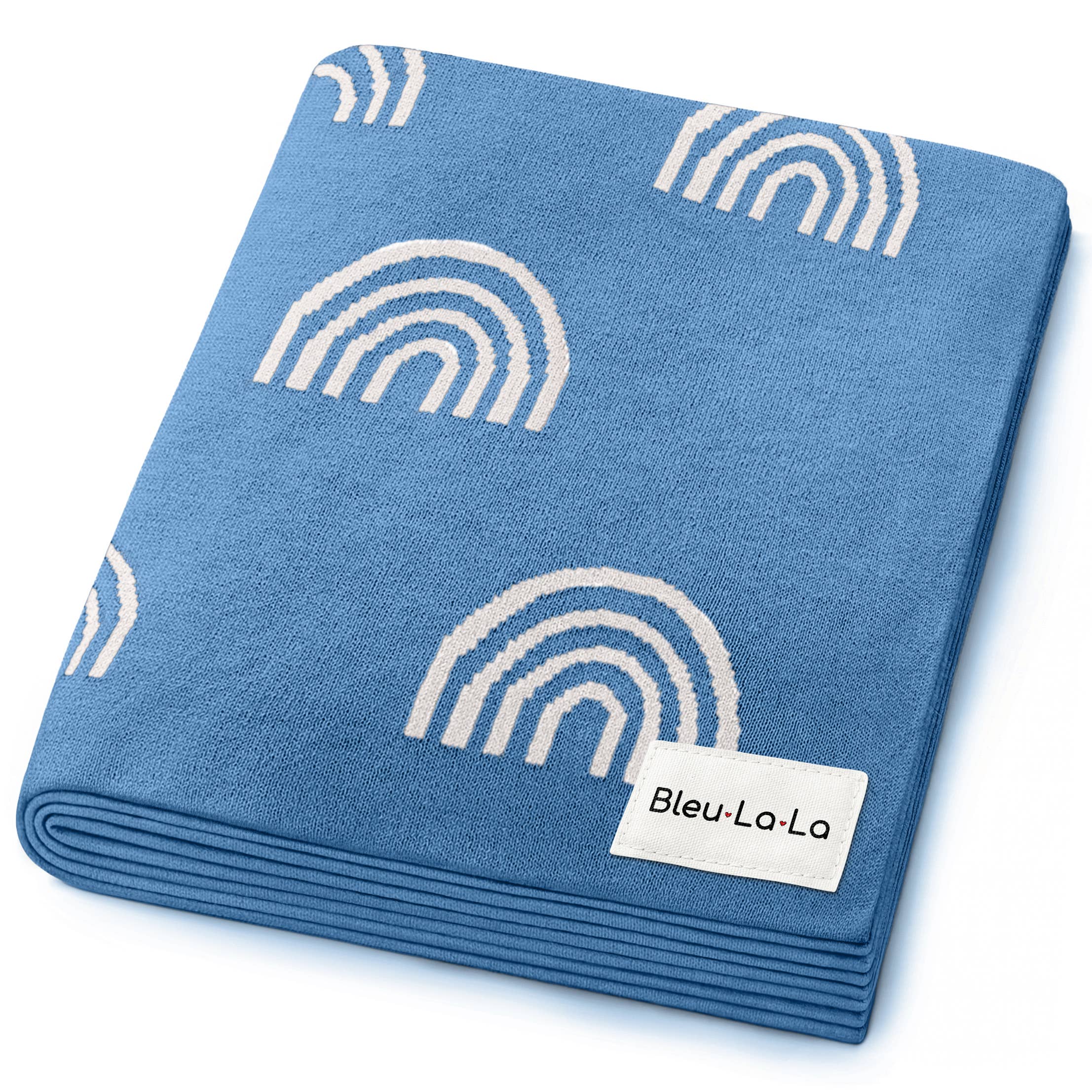 Bleu La La - Venta al por mayor Mantita - Bebés - Manta para bebé 100% algodón de lujo con diseño de arcoíris1