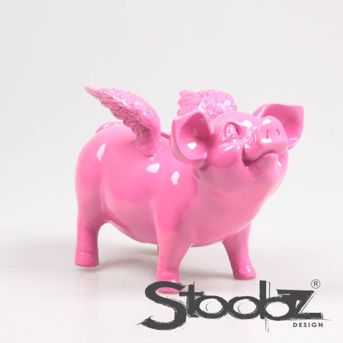 Imhof & Stevens BV – Großhandel Sparschwein/Münzdose – STOOBZ SPARSCHWEIN MIT FLÜGELN 14X25X15 CM | SPARDOSE |