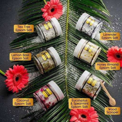 Lovery - Wholesale Bath Salts - Epsom Salts Gift Set, 6 Scented Bath Soaks Relaxing Spa Salt