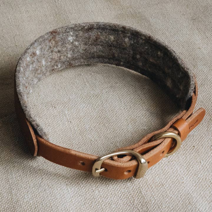BAND&ROLL - Wholesale Pet collar – Dog - Wool Padded Wide Dog Collar. Pine32