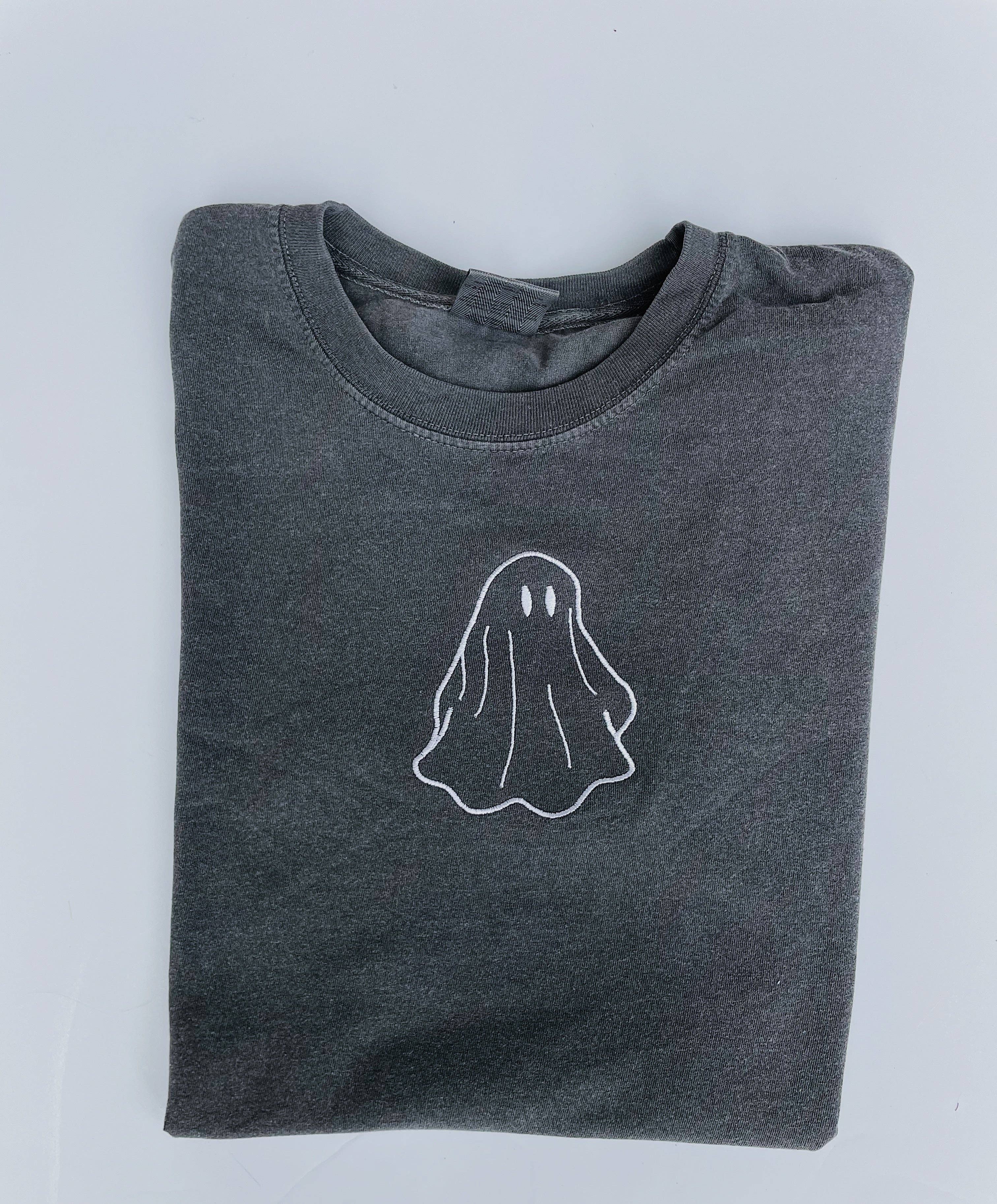 Molly Louise Shop – wholesale T-shirt – women's – Embroidered Ghost T-shirt3