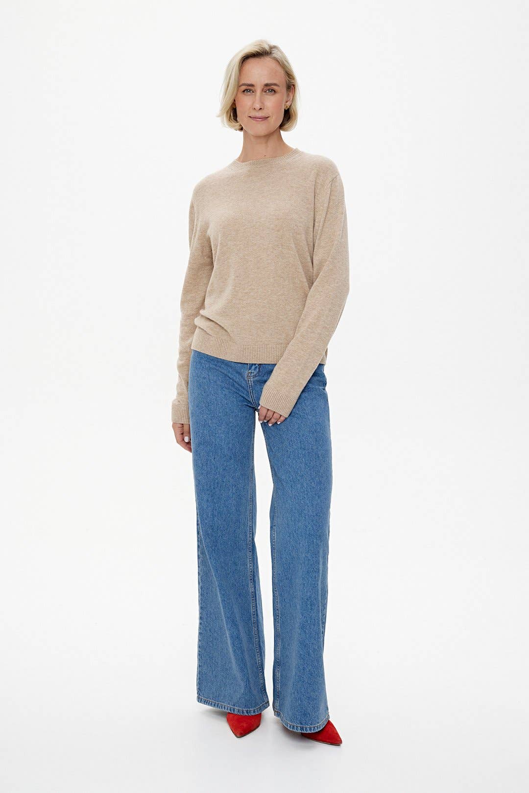 CAPSULE by Agnė Gilytė - Venta al por mayor Jersey de punto - Mujer - Jersey 'COPENHAGEN' | mezcla de merino y cachemira en arena de duna9