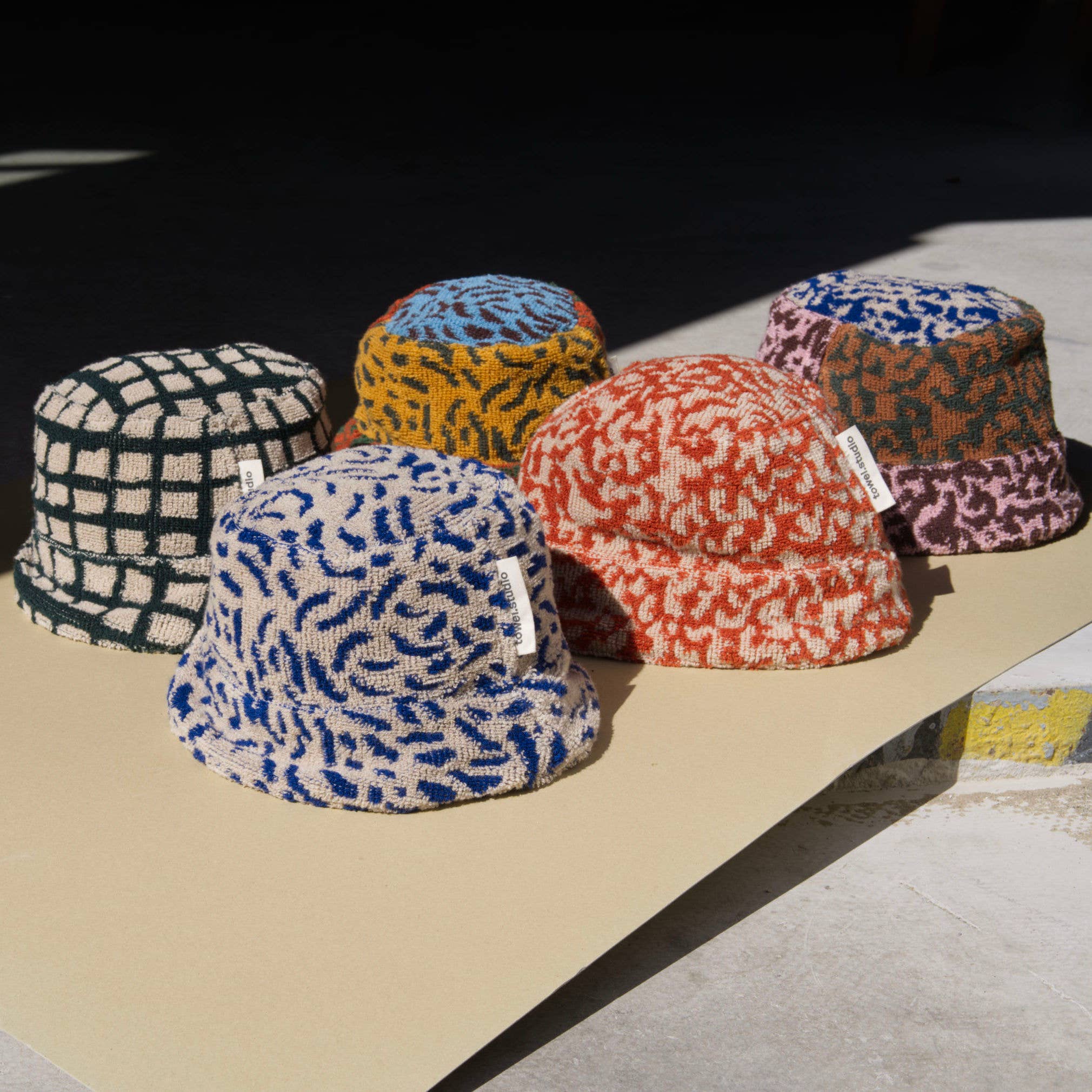 towel.studio - Wholesale Bucket Hat - Women's - Starter Set of 10 Bucket Hats | All 5 Patterns x 26