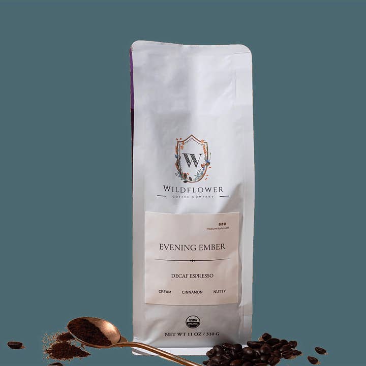EVENING EMBER | DECAF ESPRESSO for wholesale by Wildflower Coffee Company