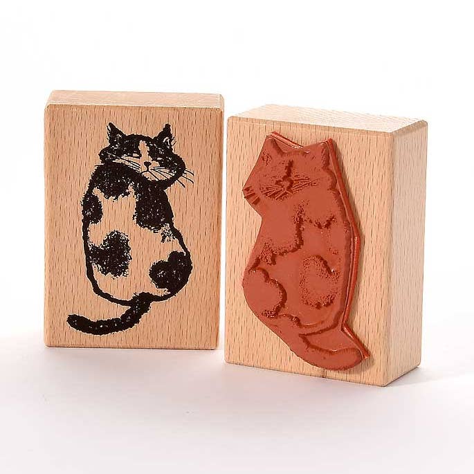 Stamp: "Who bothers?" cat for wholesale by Heindesign