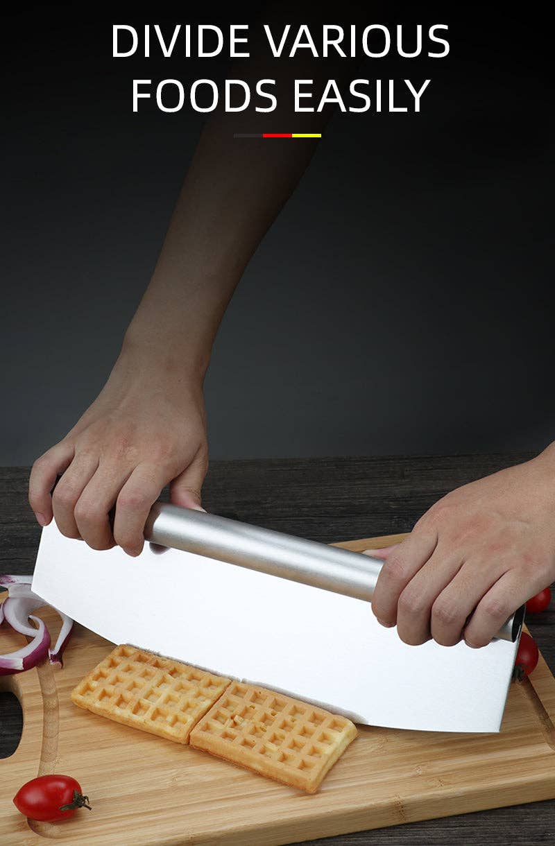 VIGOR - Vente Roulettes à pizza - Couteau trancheur en acier inoxydable pour pizza.12