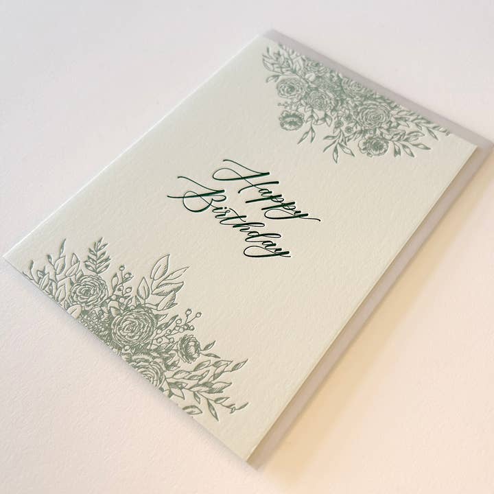 Rust Belt Love Paperie - Wholesale Birthday Card - Happy Birthday Letterpress Greeting Card1