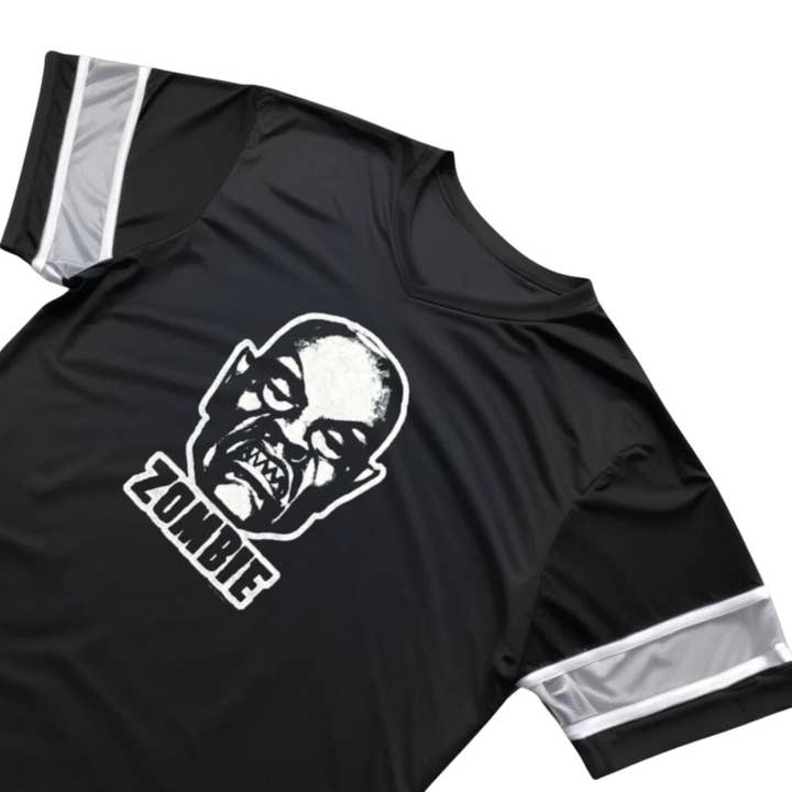 Official Store - Wholesale Screen Printed T-Shirt - Men's - Rob Zombie - Robot Head Men's Premium Football Jersey Shirt3