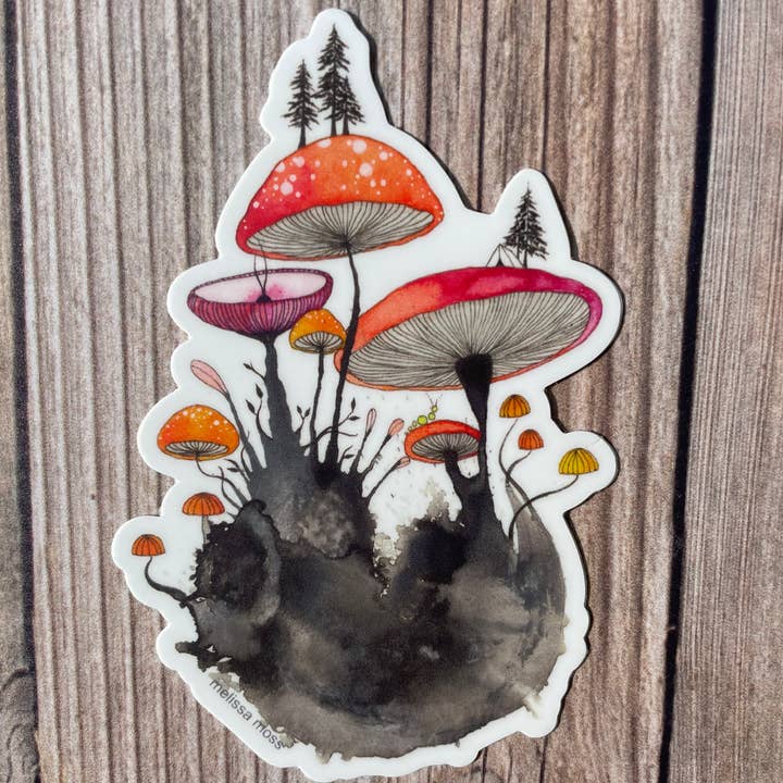 Melissa Moss Art - Wholesale Sticker - wild and weird - Sticker