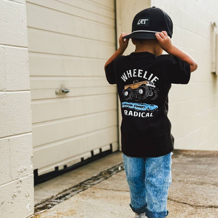 Little Rad Things - Wholesale Screen Printed T-Shirt - Kids - WHEELIE RADICAL TEE