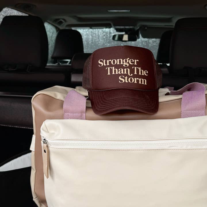 Jadelynn Brooke - Wholesale Trucker Hat - Women's - Stronger than the Storm - Espresso Trucker Hat2