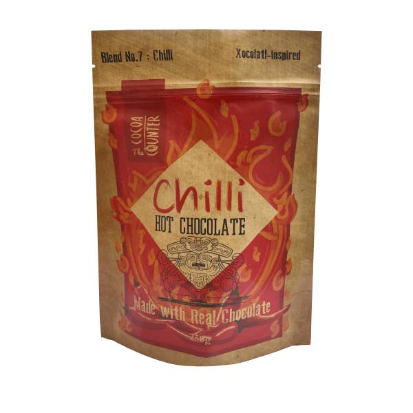 Chilli Hot Chocolate 250g for wholesale by Cocoa Counter