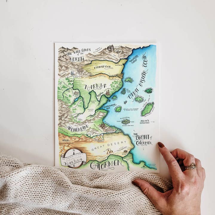 Paper Trees Studio LLC - Wholesale Art Print - Narnia Map