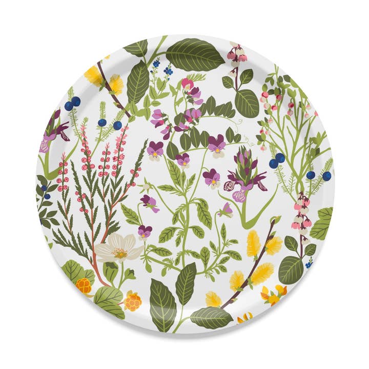 Ångermanland Multi Rund Bricka för wholesale av Arvidssons Textil