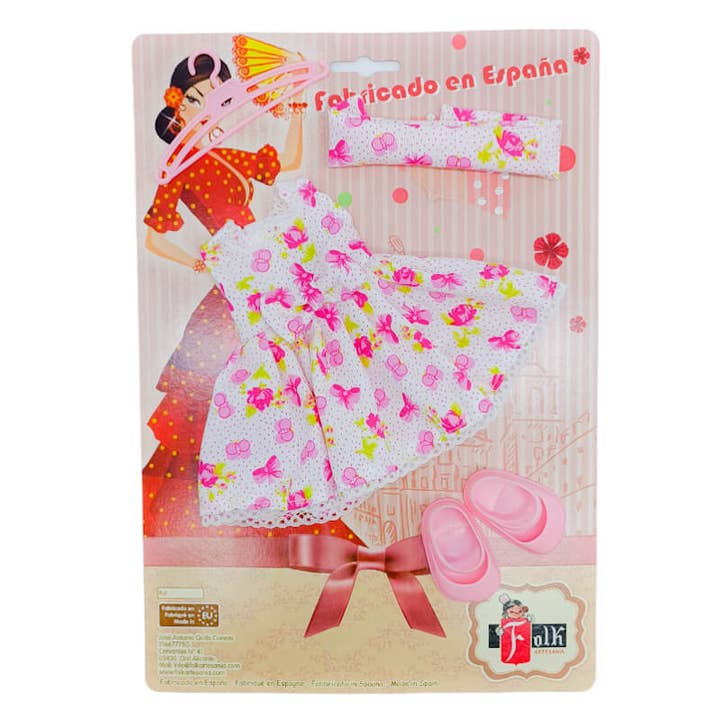 Set poppenkleding collectie 40 cm. Originele volksambacht voor wholesale door Folk Artesanía Muñecas
