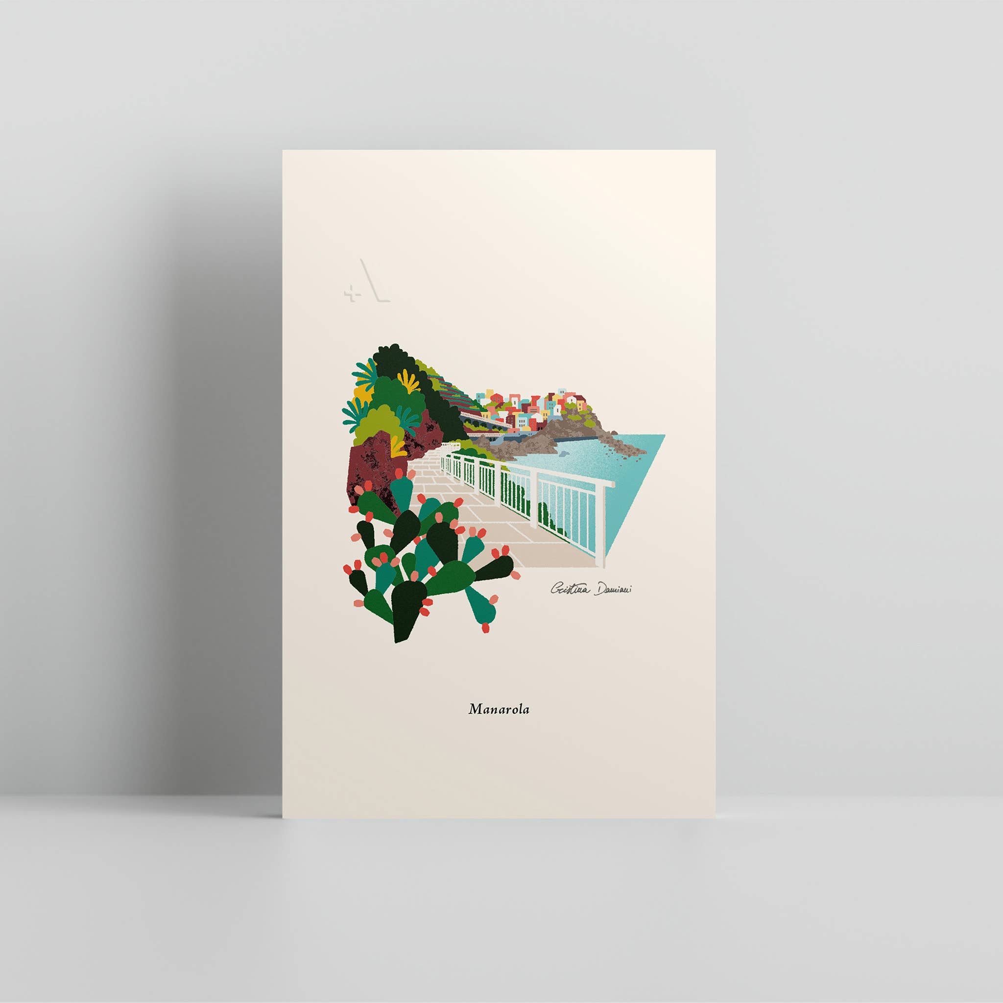 Addvent Italy - Venta al por mayor Ilustración - Impresiones artísticas pequeñas de The Cinque Terre2