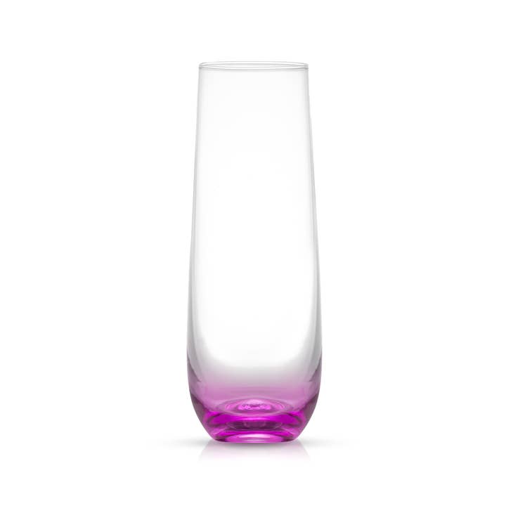 JoyJolt - Wholesale Champagne flute - Hue Colored Stemless Champagne Flutes Glasses, Party Glasses2