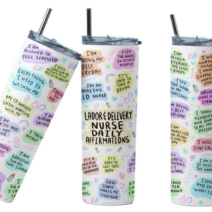 Perfectly Diverse Trendz, LLC – Großhandel Thermotasse/-becher – Labor & Delivery Nurse 20 oz Becher