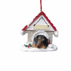 Dachshund, Black Doghouse Ornament for wholesale by E&S Pets