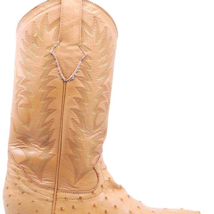 Botas vaqueras de avestruz genuinas para venta al por mayor de Max Leather Inc.