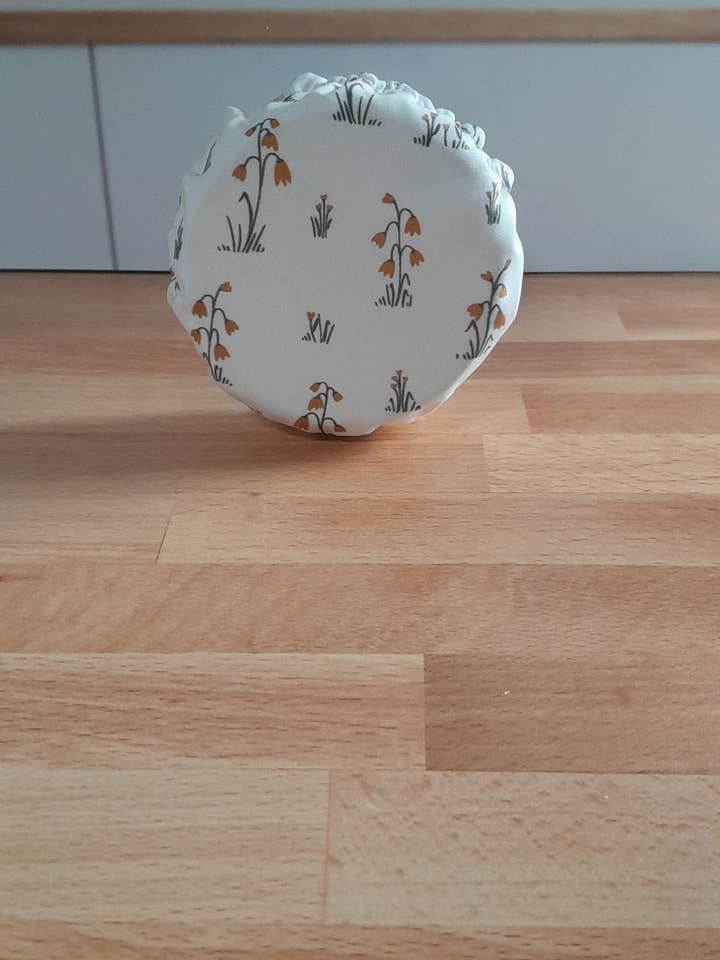 Waterproof Lined Jar Cover ~ Perfect for sourdough starters! for wholesale by Keetna Farm Goods