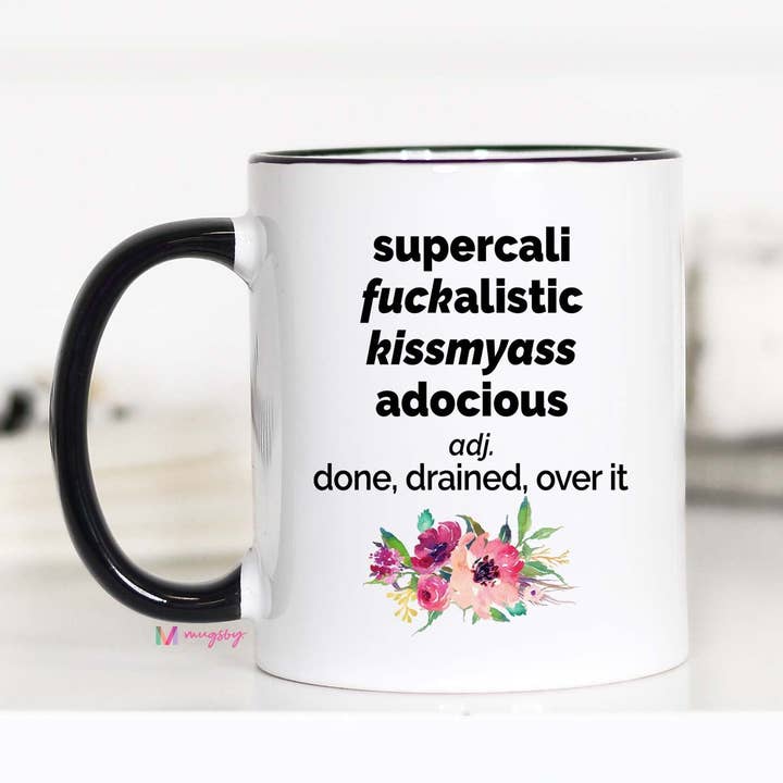 Mug SuperCalifuckalistic pour la vente par Mugsby
