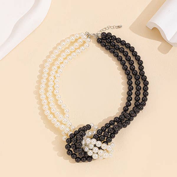 VividLux - Wholesale Beaded/pearl necklace - Beaded Split-Joint Necklaces Accessories5