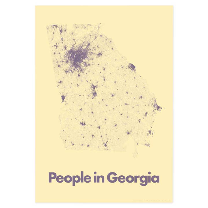 People in Georgia for wholesale by Scott Reinhard Maps
