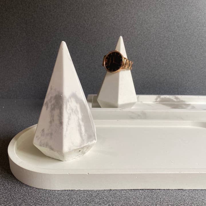 Concreates - Wholesale Jewelry Stand & Display - Concrete Large Jewellery Holder | Watch Holder | Ring Tree | Trinket1