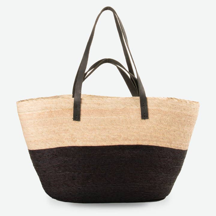 Ravello Tote - Natural/Black for wholesale by Assortment
