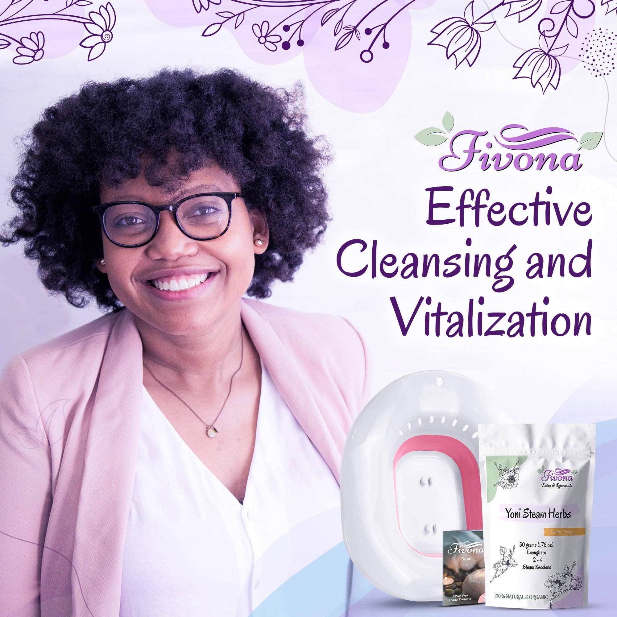 FIVONA - Wholesale Health/Detox Tea - Fivona 2-in-1 Yoni Steam Kit Foldable Seat, Herbs (Sunrise)7