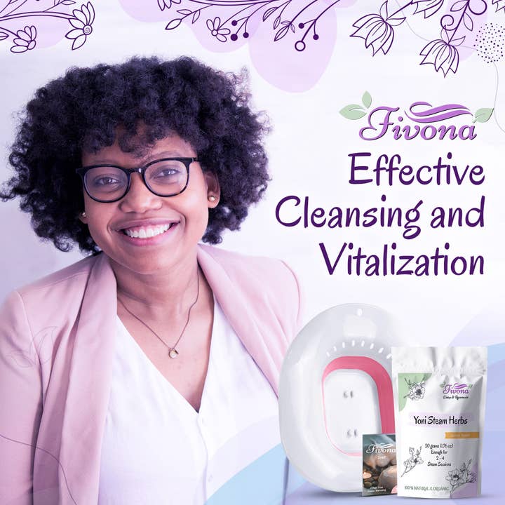 FIVONA - Vendita all'ingrosso Tisane salutari e depurative - Sedile pieghevole Fivona 2 in 1 Yoni Steam Kit, Herbs (Sunrise)7