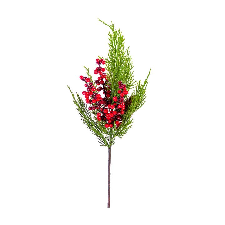 American Best - Wholesale Artificial Flowers - 24" CEDAR BERRY BRANCH