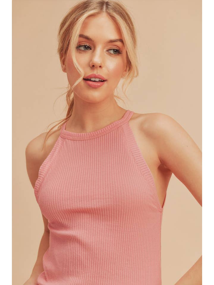 AEMI + CO - Wholesale Tank Top - Women's - 8209BN Edie Solid Tank