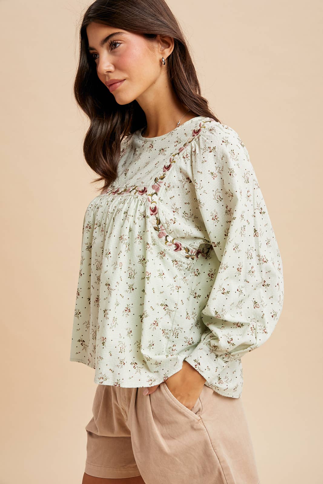 In Loom - Wholesale Blouse - Women's - FLORAL PRINT COTTON BLOUSE5