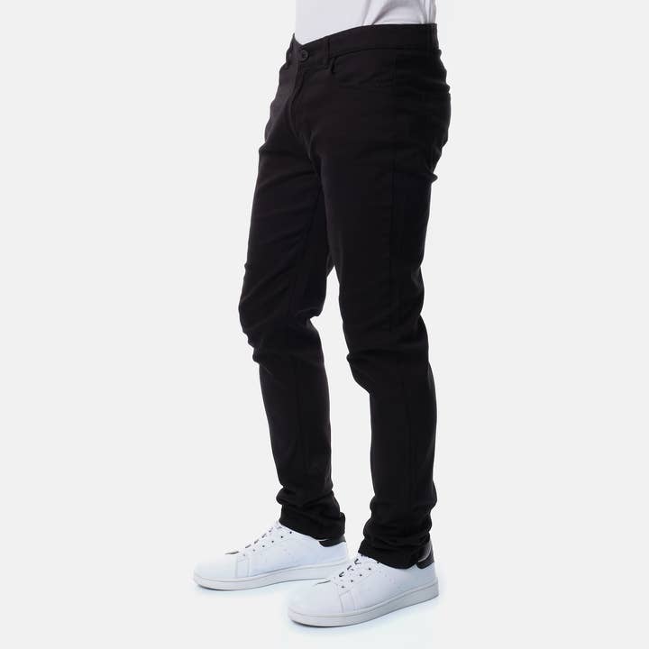 Black Roronoa-Black Solid Chino Pants for wholesale on Faire2