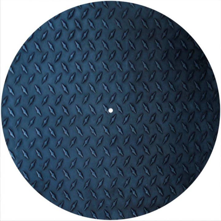 Slipmat 12"/ 7" voor platenspelers - Diamond Plate Dark voor wholesale door Phatmatz