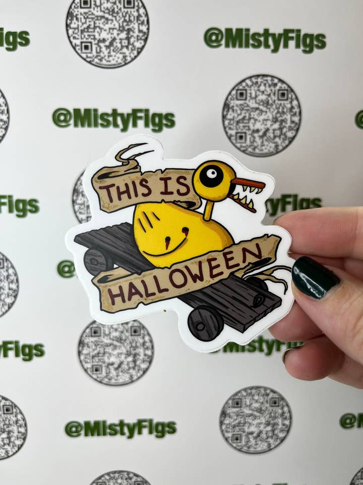Vinyl Sticker - This Is Halloween - Waterbottle Laptop Scrapbook Planner Bujo Gift Waterproof Matte or Holo for wholesale by Misty Figs