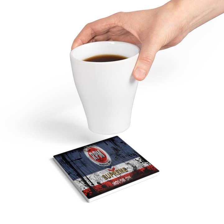 Miss Crabtree - Wholesale Coasters - Sinclair Oil Can Ceramic Coaster | Non-Slip Cork | Man Cave2