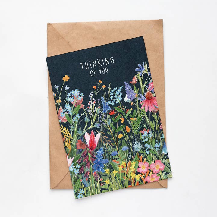 Tænker på dig-kort for engroshandel hos Hannah Green Illustration